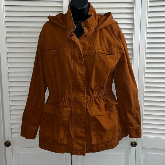 Universal Thread Women's Utility Rust Orange Jacket - Picture 2 of 11